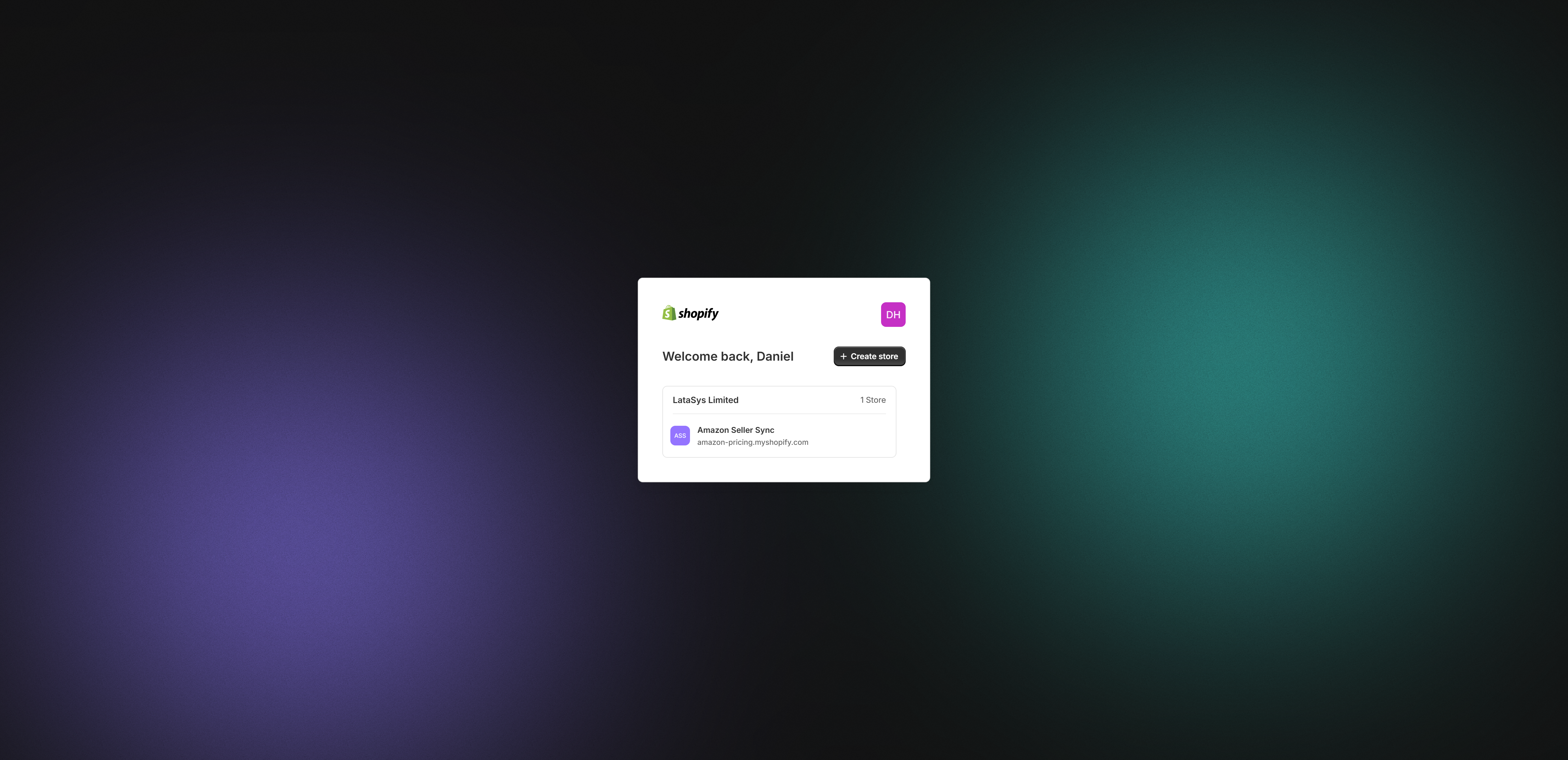 Confirming the store during install